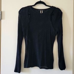 BCBG MAXAZRIA Black Blouse